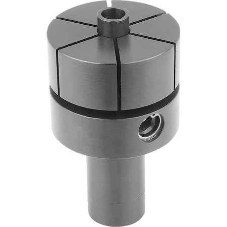 Mandrel Collet W Lateral Clamping, Form:B, Structural Steel Blk Oxidized, Comp:Carbon Steel Tempered